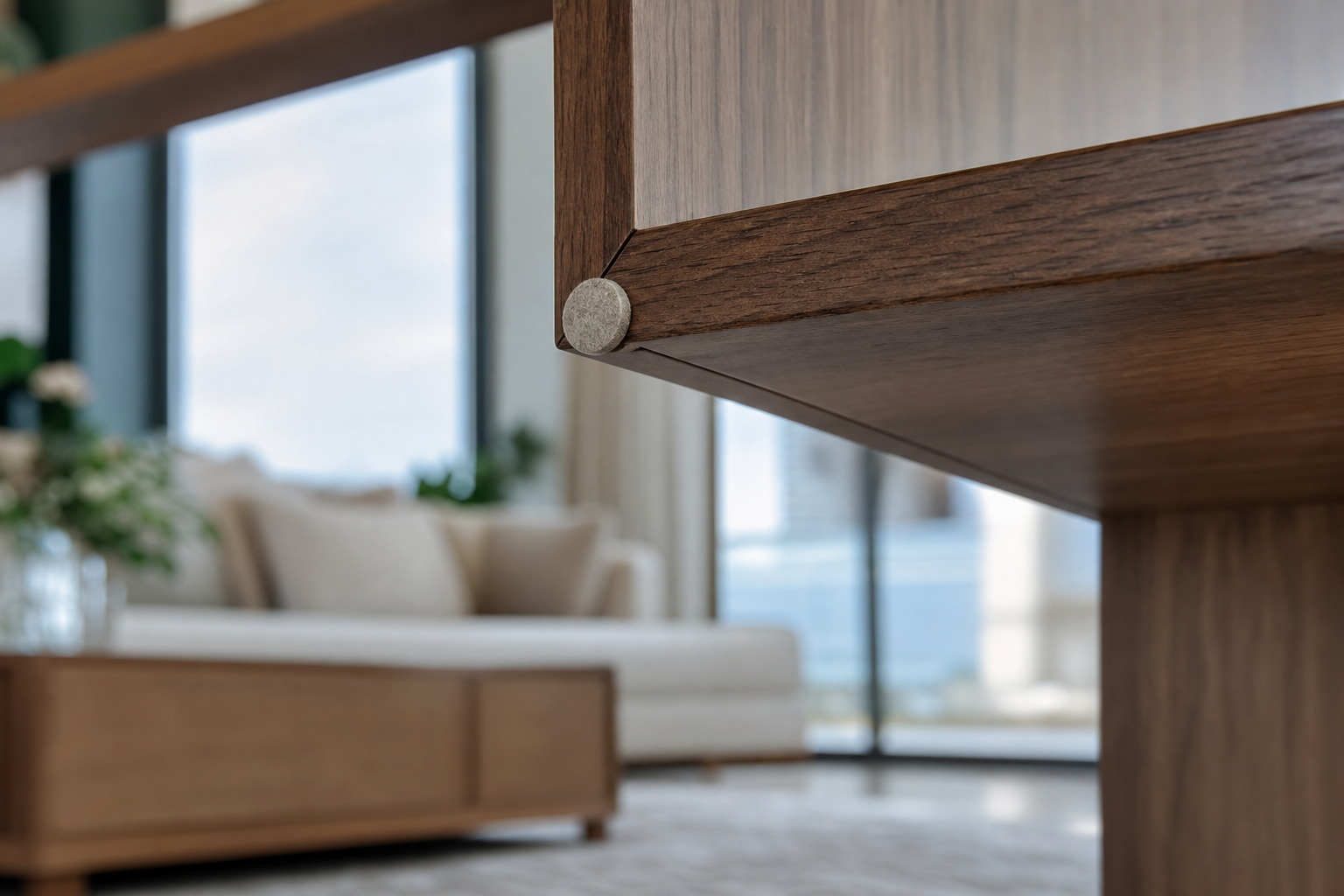 Completed apartment timber flooring